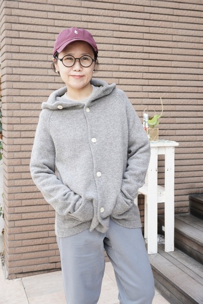 SUNSHINE+CLOUD s+c HOOD CARDIGAN